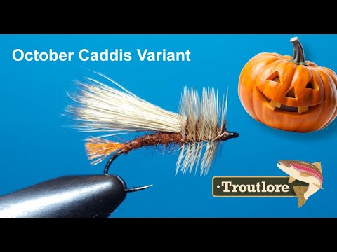 October Caddis Variant Fly Pattern - Troutlore Fly Tying #flytying