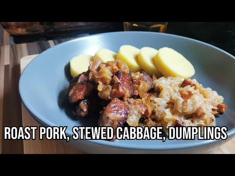 Roast Pork Bites With Sauerkraut│Czech Classic "Výpečky"