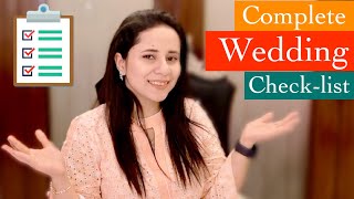 WATCH THIS VIDEO BEFORE PLANNING A WEDDING | A complete Pre Wedding Check-list