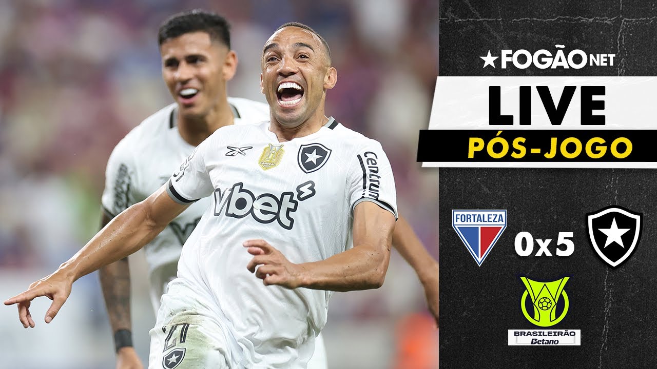 LIVE | Pós-jogo e repercussão de Fortaleza 0 x 5 Botafogo pelo Campeonato Brasileiro 2025