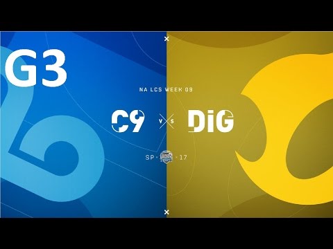 C9 vs DIG Game 3 Highlights - 2017 NALCS SPRING SPLIT - WEEK 9 DAY 1