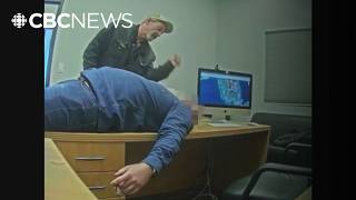 Dean Penney re-enacts with an undercover officer how he says he killed his estranged wife