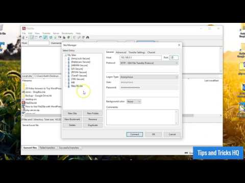 How to use filezilla client with wordpress - dashlasopa