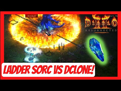 Diablo 2 Resurrected - Ladder Blizzard Sorc Dclone Kill