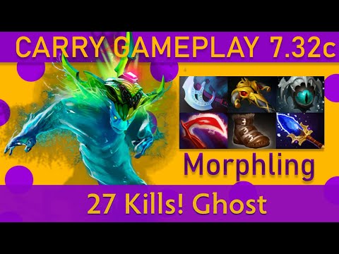 💥27 Kills! Ghost Morphling Carry Gameplay - Top MMR Dota 2