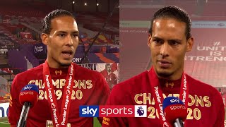 Van Dijk's touchline interview