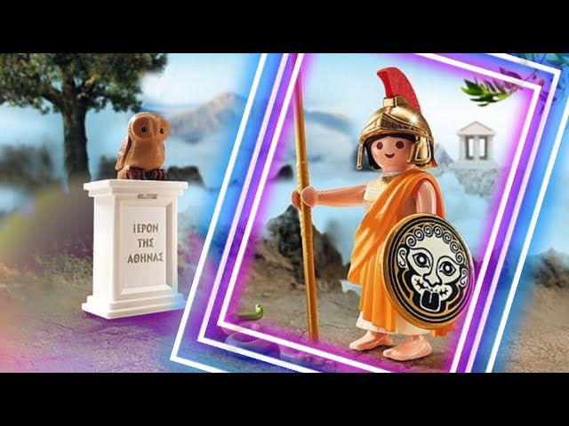 Vídeo relacionado con Athena Minerva - Figura de diosa griega romana gris de pátina de 24,5 cm