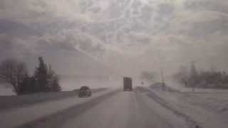preview picture of video 'snow squalls Midland Ontario Jan 28 2014'
