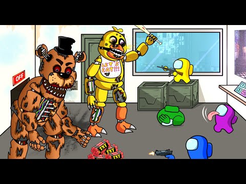 Among Us vs Freddy & Chica (FNAF Animatronics)