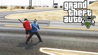 GTA 5 Online Lui Calibre vs H2O Delirious and Stunt Jumps with Vanoss