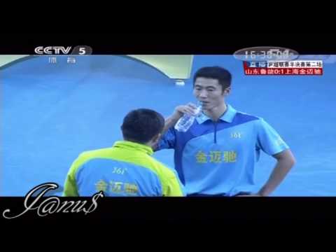 2012/13 China Super League: WANG Liqin - ZHANG Jike [Full Match/Short Form]