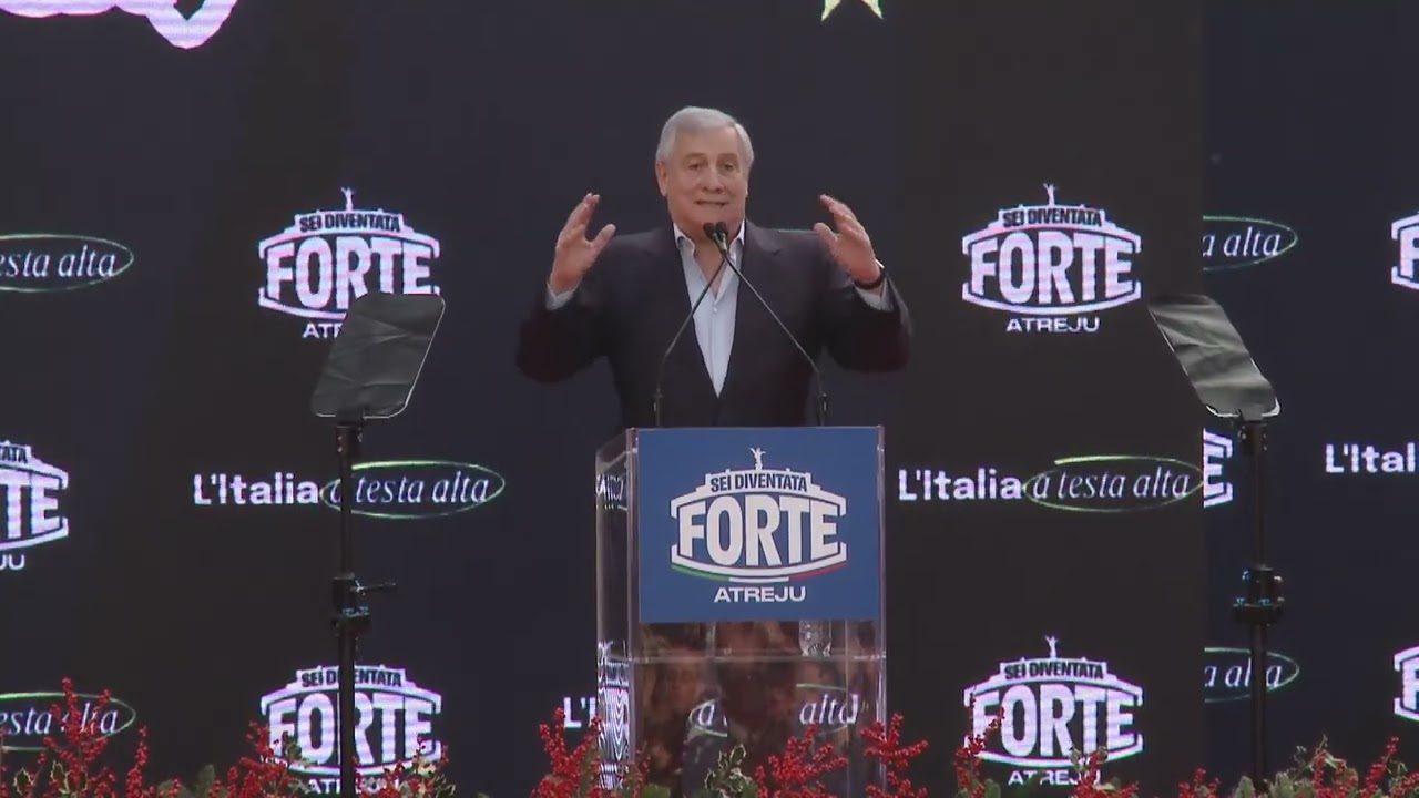 TAJANI INTERVIENE AD ATREJU 2025