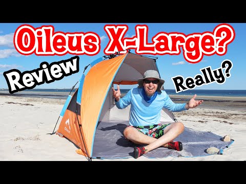 Is the OILEUS Sun Shelter REALLY an X-LARGE Beach Tent? (Quick Review)