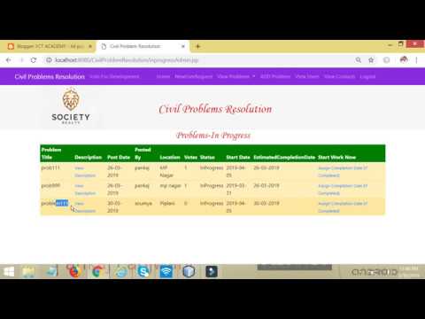 Civil Problem Resolution Java JSP Project | By Pankaj Panjwani