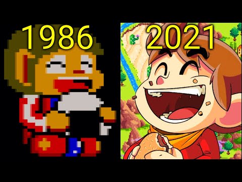 Evolution of Alex Kidd Games 1986-2021