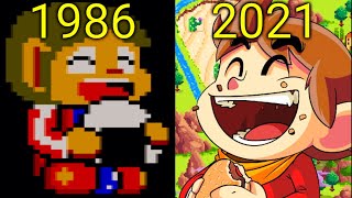 Evolution of Alex Kidd Games 1986-2021