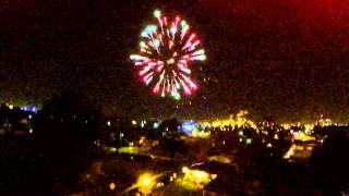 preview picture of video 'New Years 2015 Fireworks over Chalmette'