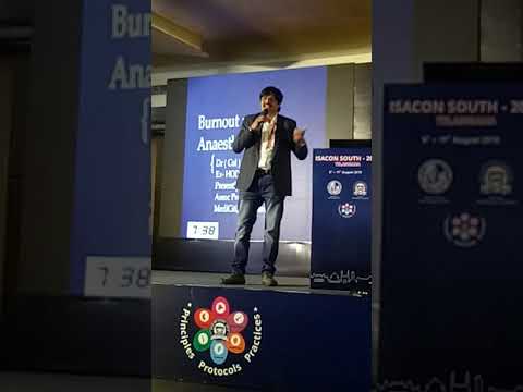 Talk On Burnout Among Anesthesiologists