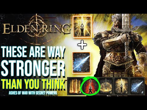 These Ashes of War Have a UNIQUE POWERFUL SECRET! Elden Ring:  5 of The Best End Game Ashes  Of War