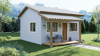 Casa Pequena e Moderna | 6 x 6m (36m²)