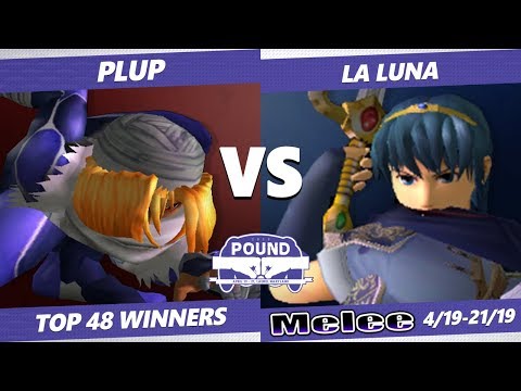 Pound 2019 SSBM - PG Plup (Sheik) VS Mazer La Luna (Marth) Smash Melee Top 48 Winners