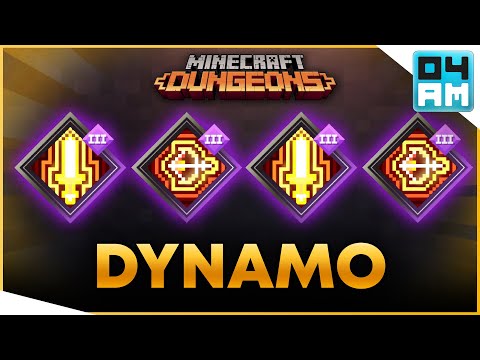 04AM - What If? QUADRUPLE DYNAMO - Impossible Enchantment Combo Showcase in Minecraft Dungeons
