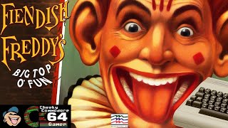 FIENDISH FREDDY'S BIG TOP O' FUN – Commodore 64 (1990) | Classic Circus Mini-Game Collection