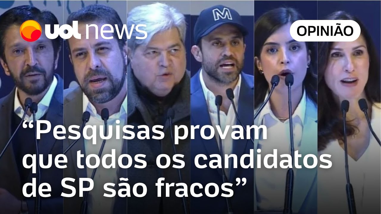 Pesquisas eleitorais em SP provam que todos os candidatos a prefeito são fracos | Raul Juste Lores