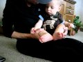 Grandma Trying To Get Garrett To Point To His Toes No Success