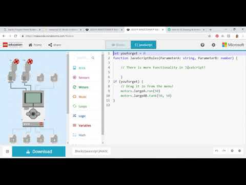 Blocks Vs Javascript In Microsoft Makecode For Ev3