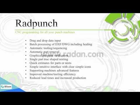 RADAN Radpunch - CNC Programming For All Your Turret Punching Machines