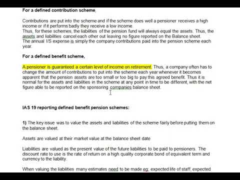 Accounting for Employee Benefits - Pension Rule - IAS 19 - Accounting in Amharic