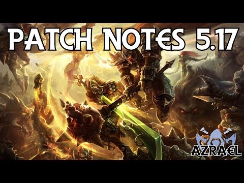 TL;DR Patch Notes 5.17 for Jungle - League of Legends
