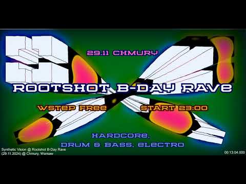 Synthetic Vision @ Rootshot B-Day Rave (29.11.2024) @ Chmury, Warsaw