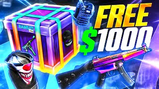 How I Got $1000 of Rust Skins FOR FREE on Bandit Camp - Rust Gambling