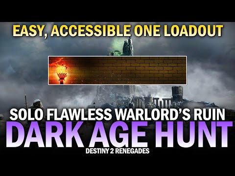 Dark Age Hunt Event - Solo Flawless Warlord's Ruin: Bows, Glaives, Swords (Accessible One Loadout)