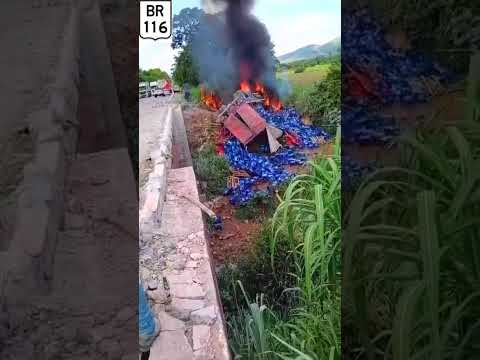 Acidente na BR 116 em Itambacurí MG.