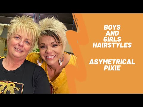 Asymmetrical pixie for women with short hair video thumbnail