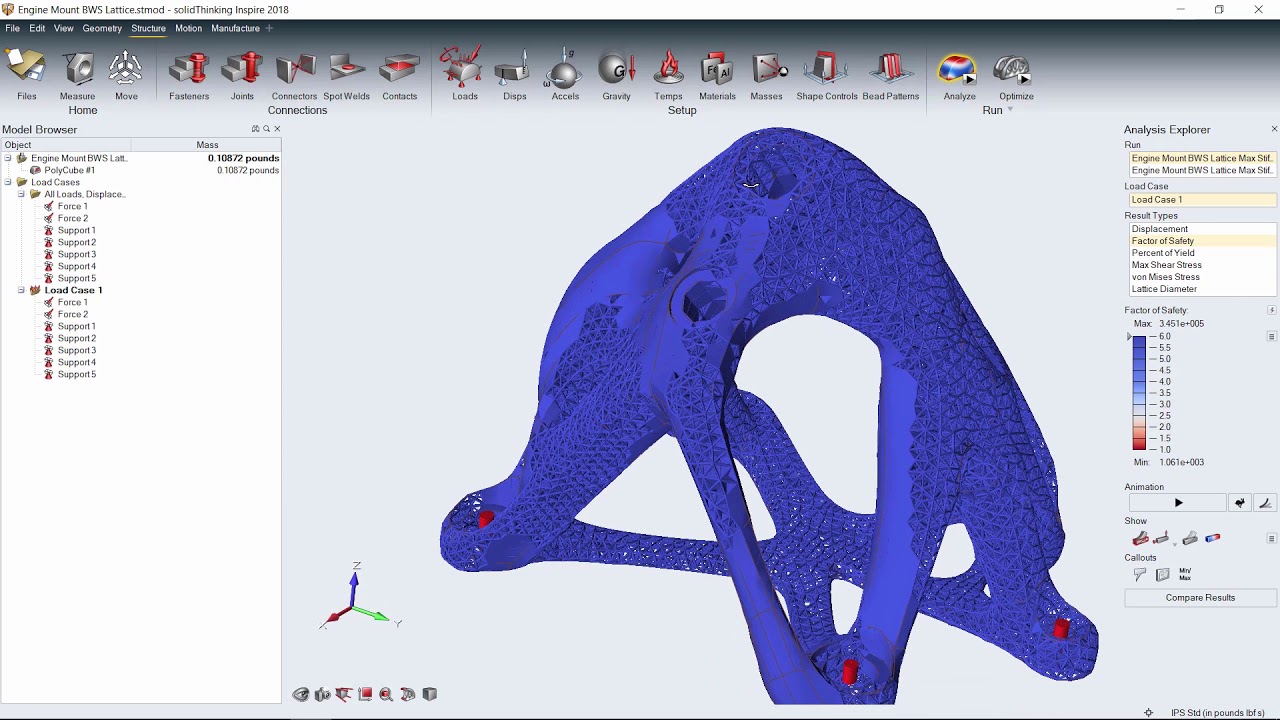 SolidThinking Inspire - Lattice Structure Creation