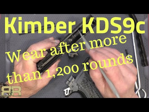 Internal wear on the Kimber KDS9c after more than 1,200 rounds.