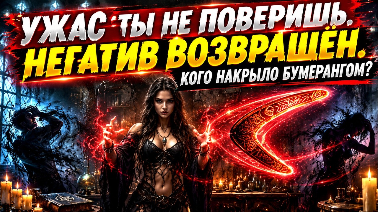 УЖАС ТЫ НЕ ПОВЕРИШЬ. КОГО НАКРЫЛА БУМЕРАНГОМ?#гадание #таро #психология #tarot 