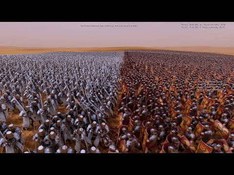 15.000 Heavy Knights VS 50.000 Roman Soldiers - Ultimate Epic Battle Simulator 2