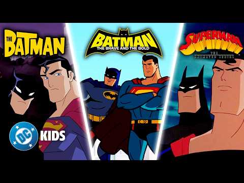 Batman & Superman's ICONIC Team Ups! | DC Animated Universe #DCAU | @dckids