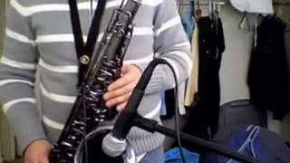 Tenor sax solo on a blues in G