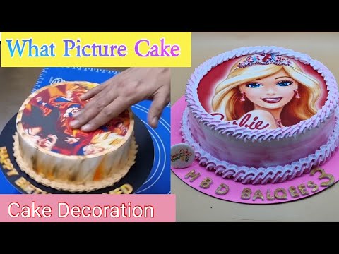 How To Make A Cakes Decoration | White Picture Cakes | 2023