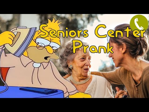 Abe Simpson Calls a Seniors Center - Prank Call