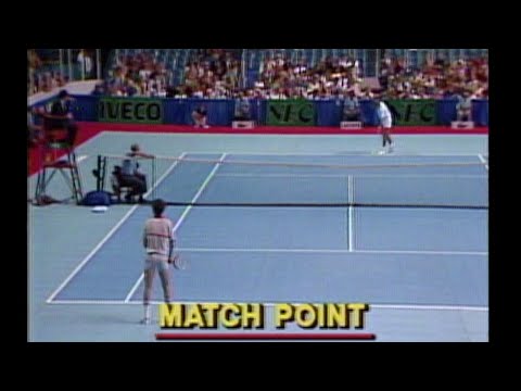1982 Davis Cup John McEnroe vs. Mats Wilander Highlights