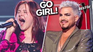 16 Year Old SLAYED Adam Lambert's Song Right To His FACE | The Voice