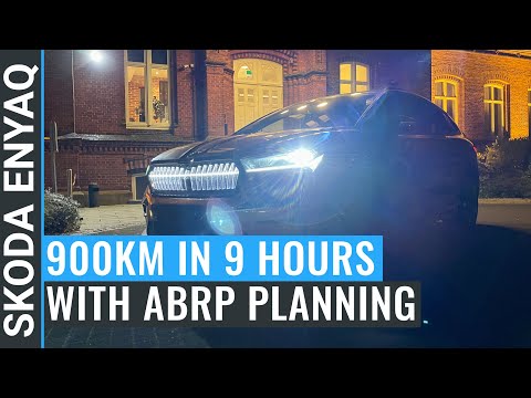 Driving 900km with my Skoda ENYAQ with ABRP charge planning