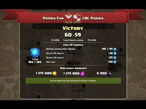 Top5 ataków Polska fun vs Coc Polska